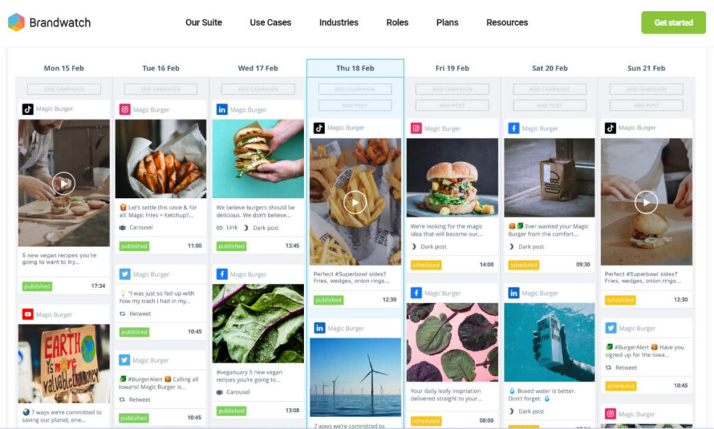 Brandwatch Social Media Scheduling Tools