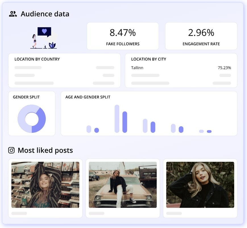 Modash Audience data
