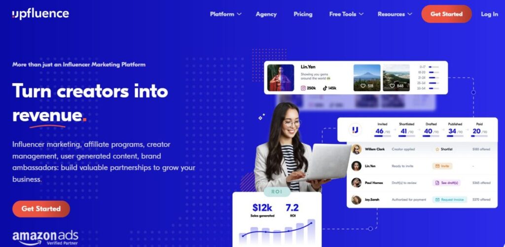 Upfluence platform