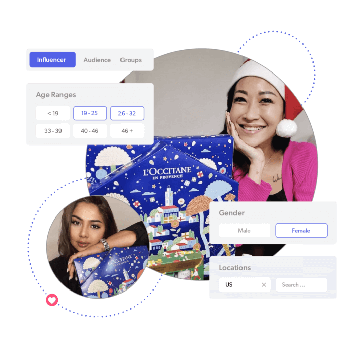 L'Occitane influencer search