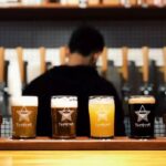 Beer flight at Tapstar Taproom